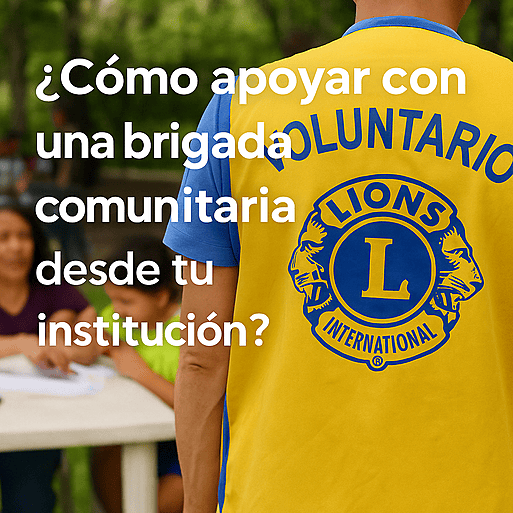 Cómo apoyar con una brigada comunitaria